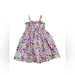 Mini Boden Size 5-6 Floral Ruffle Top Tank Dress
